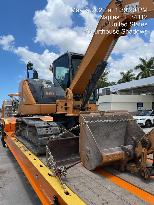 2015 Case CX80C CLOSED CAB, A/C,RUBBER TRACKS PADS,7'-2" ARM,THUMB