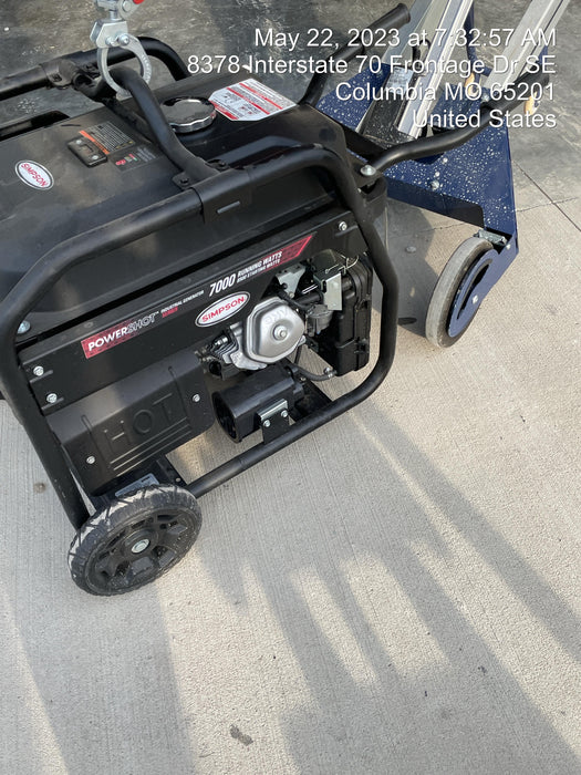 2022 Simpson SCGH8500 Honda GX390, 7KW