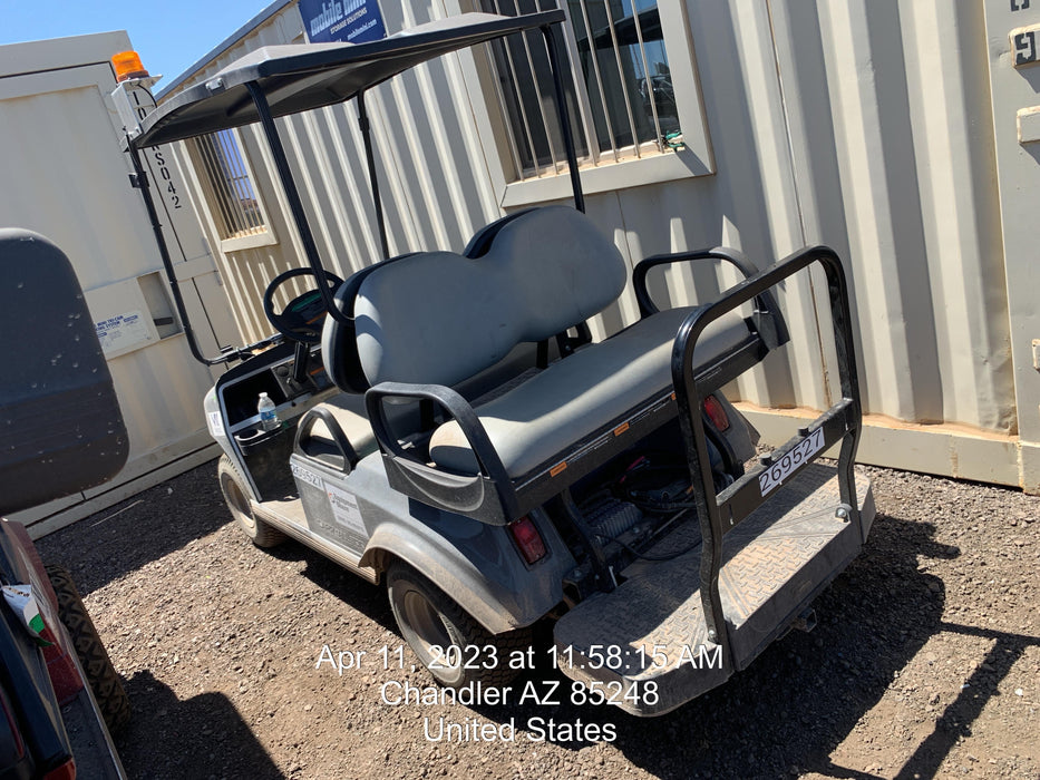 2022 Club Car CA100E Canopy, Fold down Windshield, Beacon, Back up Alarm, All-Trail Trials, HD 8 V Batteries, Trailer Hitch and Ball