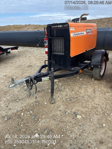 2021 Lincoln Electric Vantage 322 Vantage 322 Ready Pak 3 w/ Decals, ORANGE (includes trailer, cable rack, fender light kit) NO Telematics