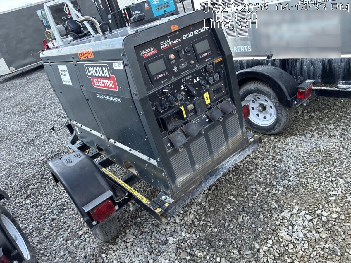 2024 Lincoln Electric Dual Maverick 200/200X Ready Pak 3, Includes Trailer, Cable Rack, Fender Light Kit K4382-1-RP3
