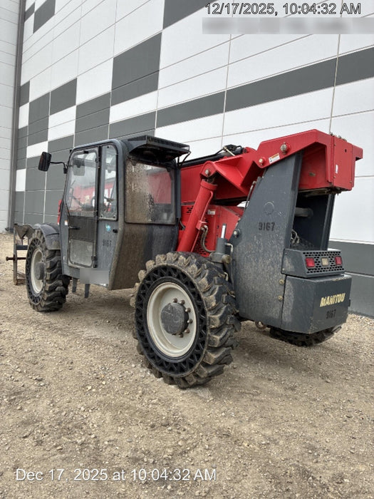 2018 Manitou MTA10055 Manitou MTA 10055 w/Cab/Heat/AC, Work Lights/Strobe, Aux Hyd, Solid Tires, Lift Hook, 66" Carriage, 60" Forks