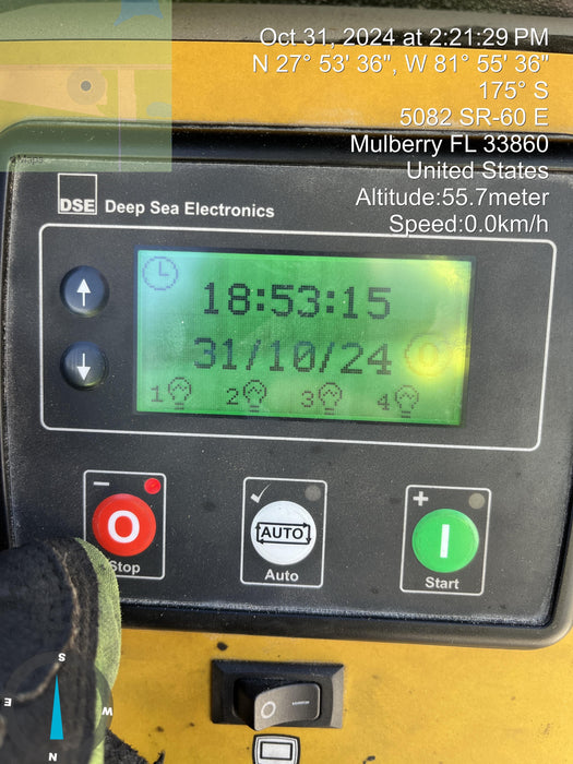 2022 Allmand NLV3GR (4) LED Light Fixture 350W, 23' Vertical Mast, 3kW Prime, Towable, ES Decals, T3