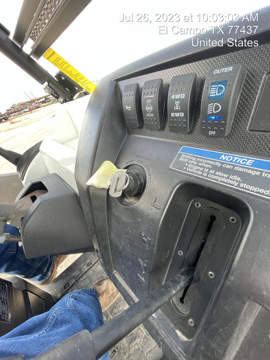 2022 Kawasaki Mule PRO-DXT Standard Options, Backup Alarm, Beacon, Plastic Hard Top, Poly Windshield, Horn Kit