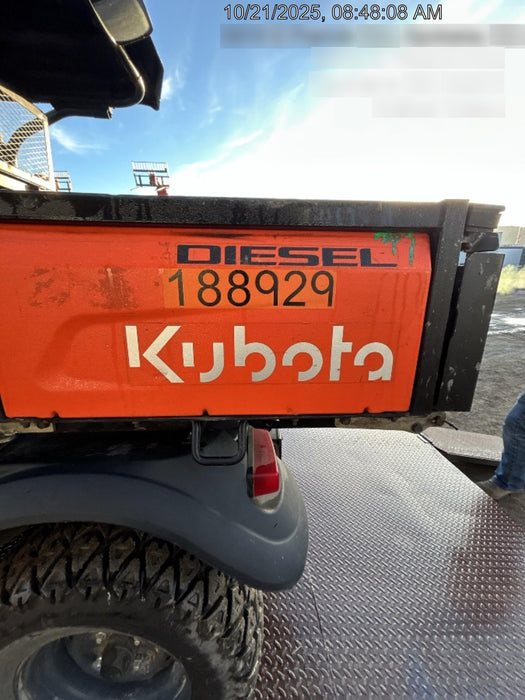 2021 Kubota RTV-X1140W-H Plastic Canopy, Windshield Acrylic Clear, LED Strobe Light, Wire Harness Kit, Back up Alarm