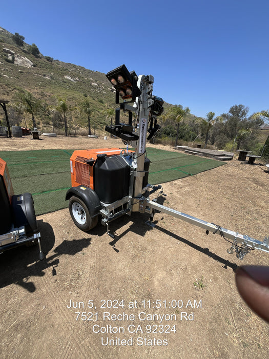 2024 Wanco WLTT-4MM4K Diesel, Deep Sea Controller, Shore Power Plug, Auto Start, (4) 350W LED Floodlights, 4kW Generator, 60 Gal Fuel Tank, 2" Ball, T3