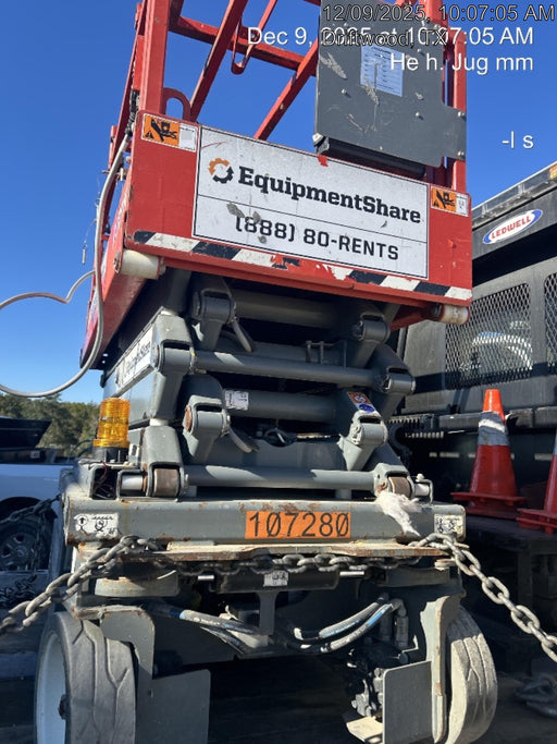 2020 Skyjack SJIII-3219 Solid NM Tires, Half height spring hinged entry gate, Dual Beacons, 800W Inverter