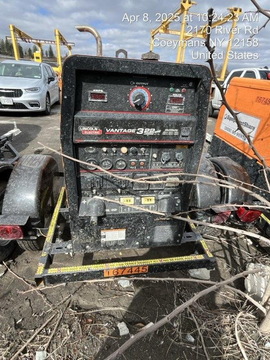 2021 Lincoln Electric Vantage 322 Vantage 322 Ready Pak 3 w/ Decals, ORANGE (includes trailer, cable rack, fender light kit) NO Telematics