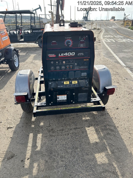 2022 Lincoln Electric LE400 Kubota V1505, Trlr, Cable Rack, Light Kit, ES Decals, T3
