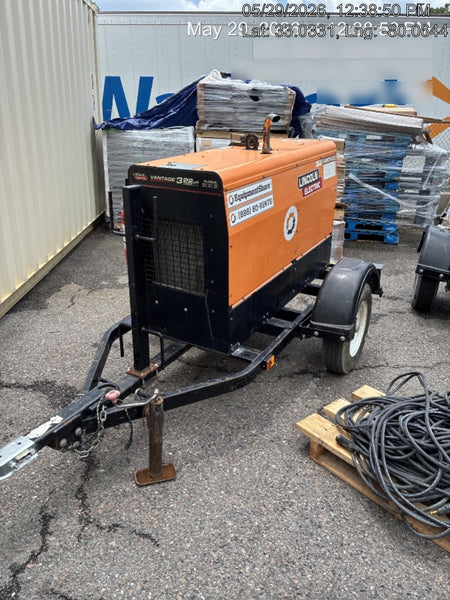 2021 Lincoln Electric Vantage 322 Vantage 322 Ready Pak 3 w/ Decals, ORANGE (includes trailer, cable rack, fender light kit) NO Telematics