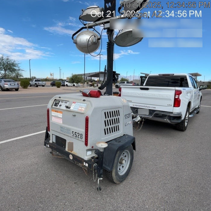 2017 Wacker Neuson LTV6L-MH Wacker Neuson 6 kW Towable Light Generator