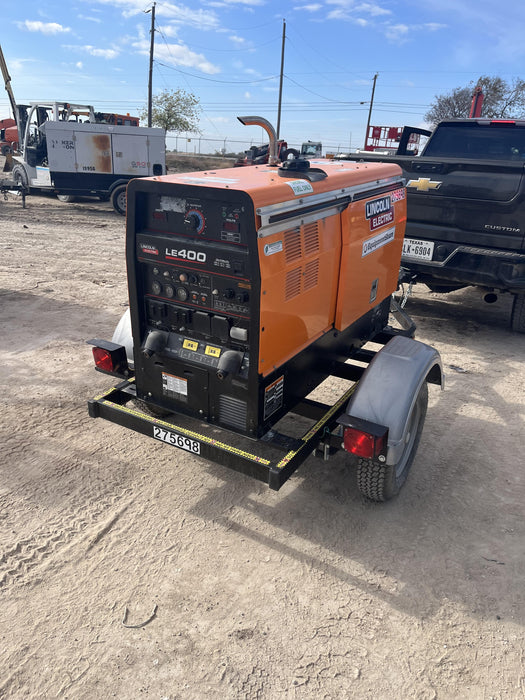 2022 Lincoln Electric LE400 Kubota V1505, Trlr, Cable Rack, Light Kit, ES Decals, T3