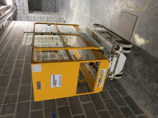 Custom Equipment HB-1430 <ul>
 <li>Hy-Brid Scissor Lift</li>
  <li>Platform capacity up to 670 lbs.</li>
  <li>Working height up to 20 ft</li>
  <li>Weighs under 1,700 lbs.</li>
  <li>Non-marking wheels </li>
</ul>