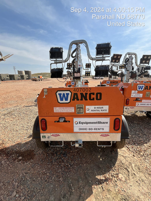 2024 Wanco WLTT-4MM4K Diesel, Deep Sea Controller, Shore Power Plug, Auto Start, (4) 350W LED Floodlights, 4kW Generator, 60 Gal Fuel Tank, 2" Ball, T3