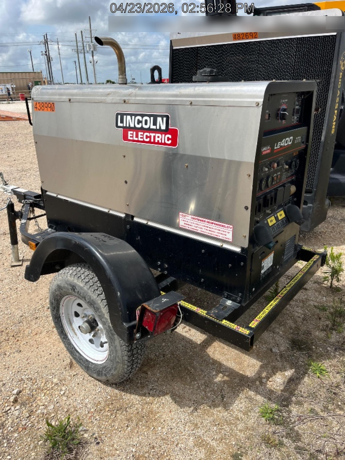 2024 Lincoln Electric LE400 Kubota V1505, Trlr, Cable Rack, Light Kit, ES Decals, T3