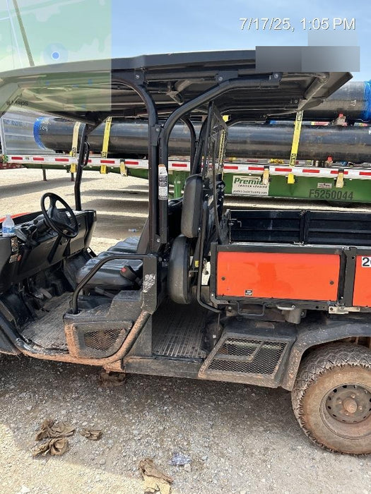 2022 Kubota RTV-X1140W-H Plastic Canopy, Windshield Acrylic Clear, LED Strobe Light, Wire Harness Kit, Back up Alarm