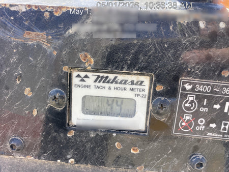2023 Multiquip MV308GH Honda GX270, 18" Plate, Tachometer