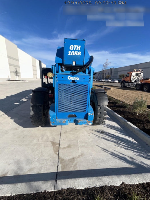 2019 Genie GTH-1056 Canopy, Solid RT Tires, LED Work Lights, Beacon 60" QA Carriage, 60" Forks