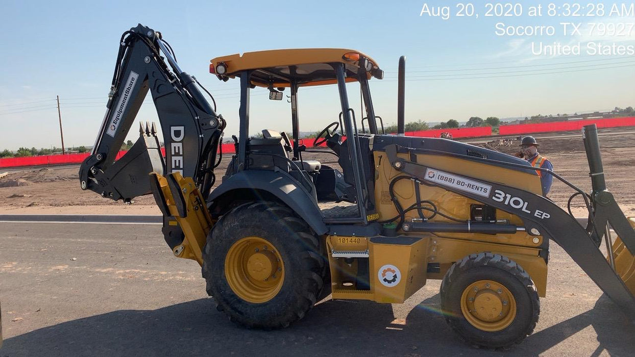 2020 John Deere 310LEP Canopy, 4WD, Standard Stick, Pilot Controls, 2 Way Hydraulics, TAG Manual QC