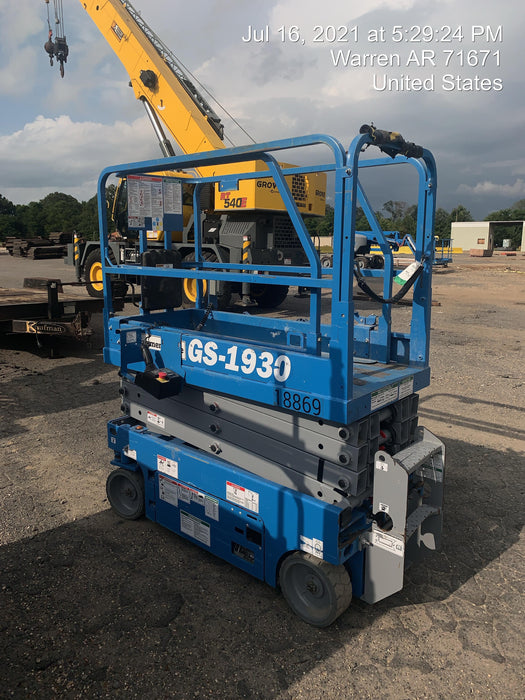 2018 Genie GS-1930 Genie GS-1930 Scissor Lift w/Standard Options