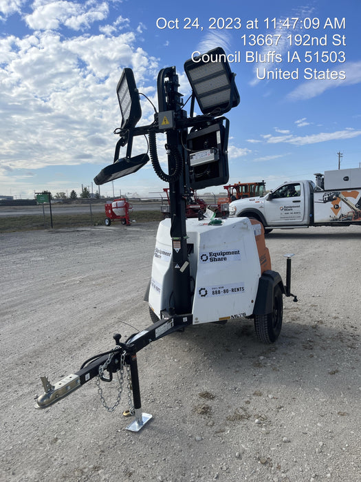 2023 Generac MLT2 Diesel, Flex Switch 120V Input, Powerzone Controller, (4) 320W LED Lights, 4kW Generator, 39.9 Gal Fuel Tank, 2" Ball, T3