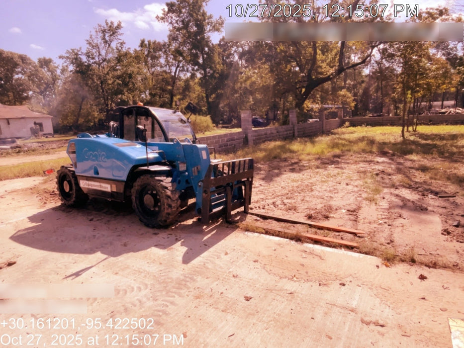 2019 Genie GTH-5519 Cab/Heat/AC, Solid RT Tires, LED Work Lights, Beacon 48" Carriage, 48" Forks