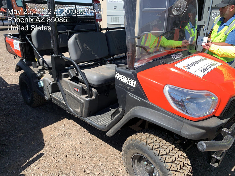 2022 Kubota RTV-X1140W-H Plastic Canopy, Windshield Acrylic Clear, LED Strobe Light, Wire Harness Kit, Back up Alarm