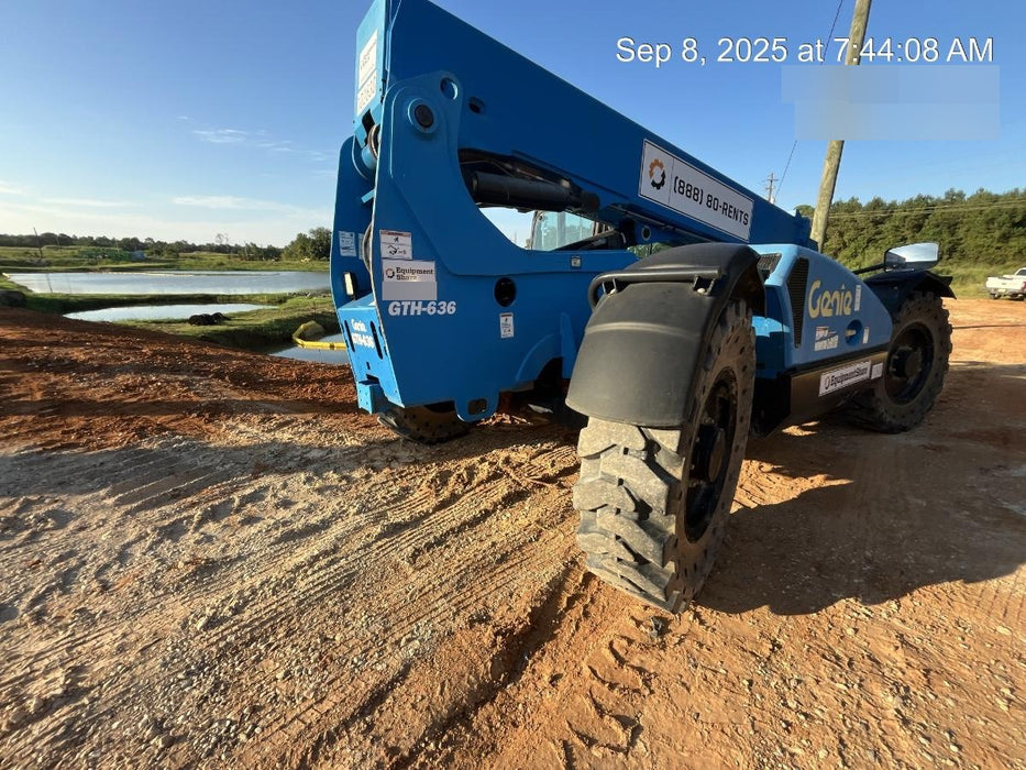 2020 Genie GTH-636 Cab/Heat/Air, Solid Tires, Work Lights, Beacon, Aux Hydraulics, Back up Alarm