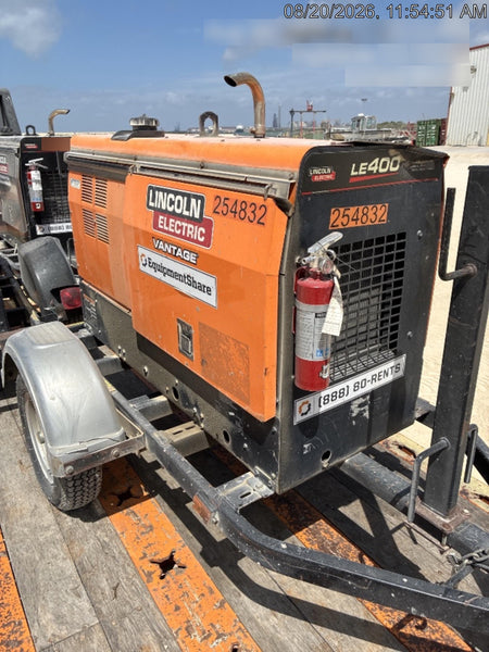 2022 Lincoln Electric LE400 Kubota V1505, Trlr, Cable Rack, Light Kit, ES Decals, T3