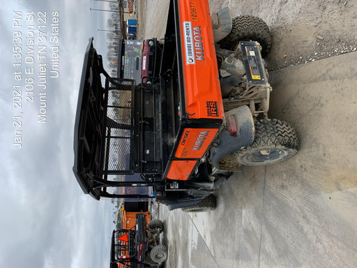 Kubota RTV-X1140W-H 4WD utility cart -LED strobe -Windshield tempered glass -Plastic canopy -Wire harness kit -Backup alarm