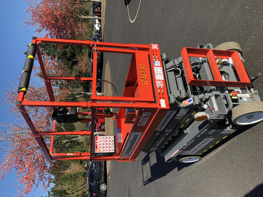 2020 Skyjack SJIII-3219 Solid NM Tires, Half height spring hinged entry gate, Dual Beacons, 800W Inverter