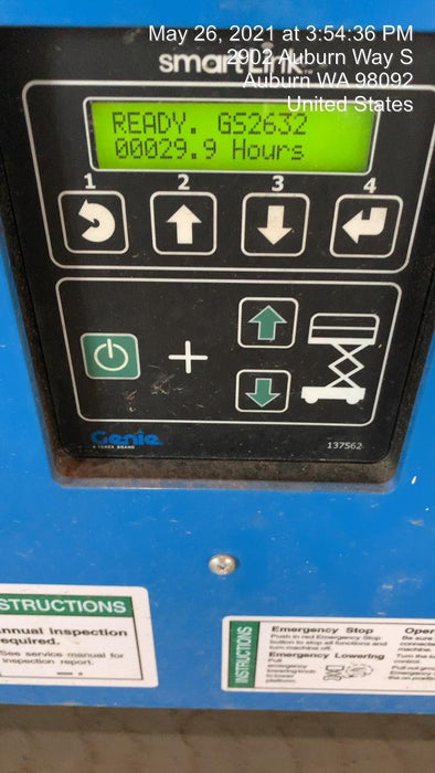 2020 Genie GS-1930 Solid Non Marking Tires, Beacon, Folding rails with half height swing gate, Telematics