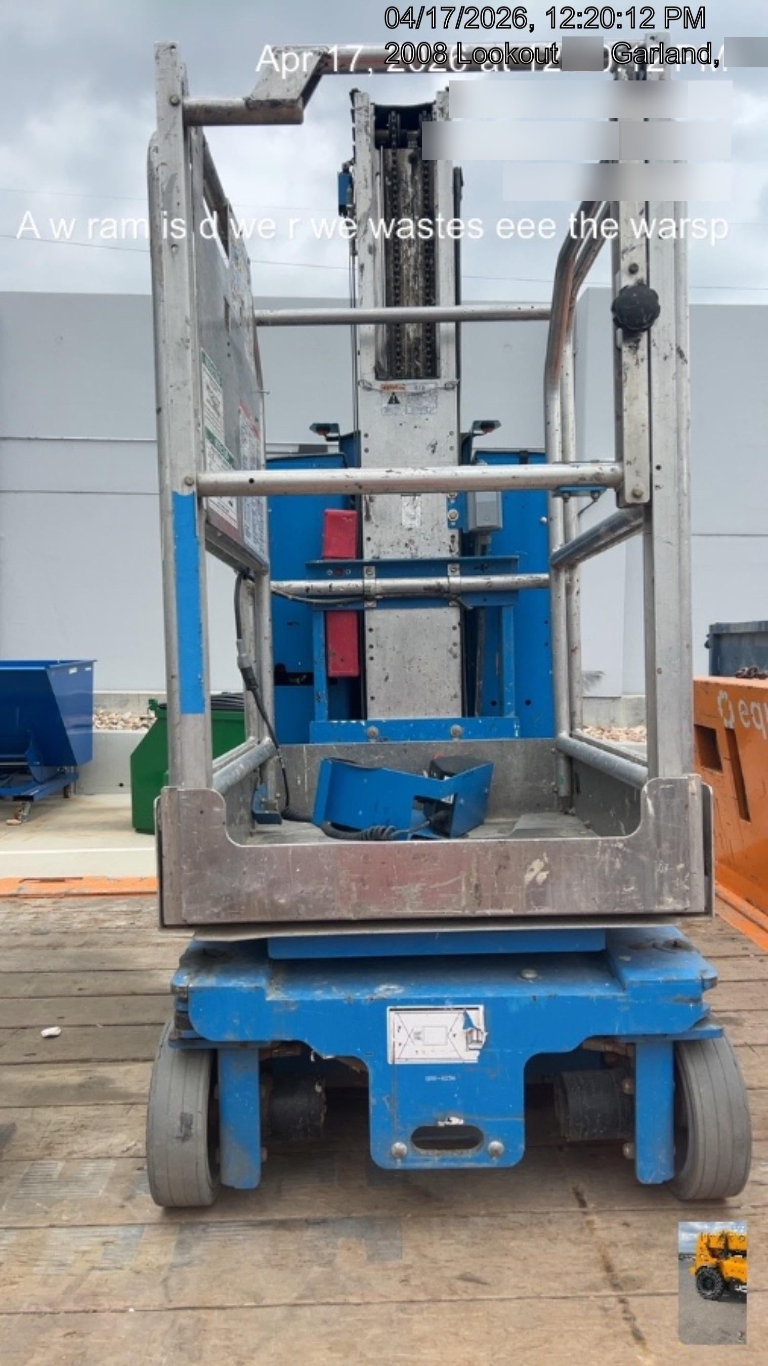 2018 GENIE GR-20
