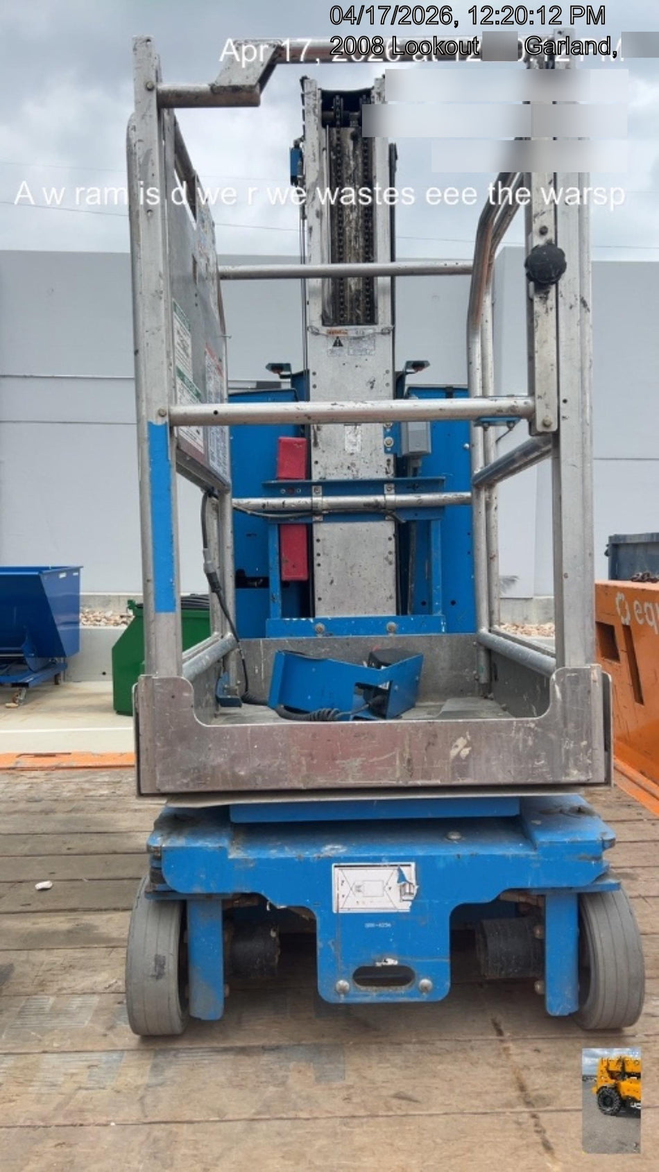 2018 GENIE GR-20