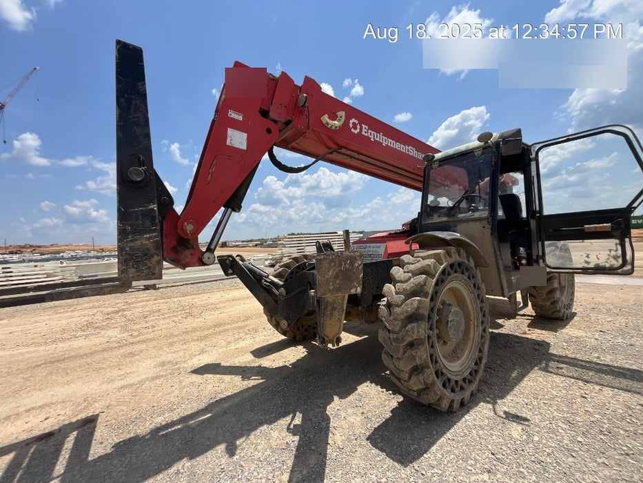 2019 Manitou MTA12042 Cab/Heat/Air, 120 HP, Solid Tires, Work Lights, Lift Hook, Auxiliary Hydraulics 66" Carriage and 60" Forks