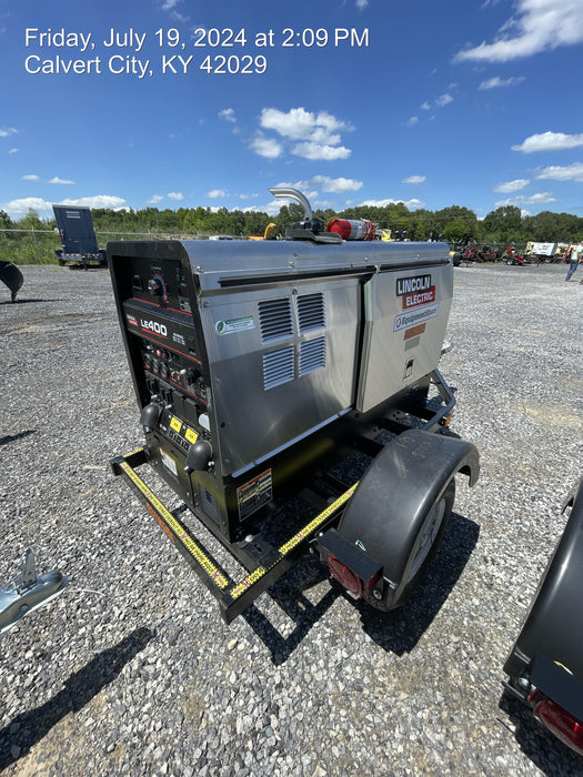 2024 Lincoln Electric LE400 Kubota V1505, Trlr, Cable Rack, Light Kit, ES Decals, T3