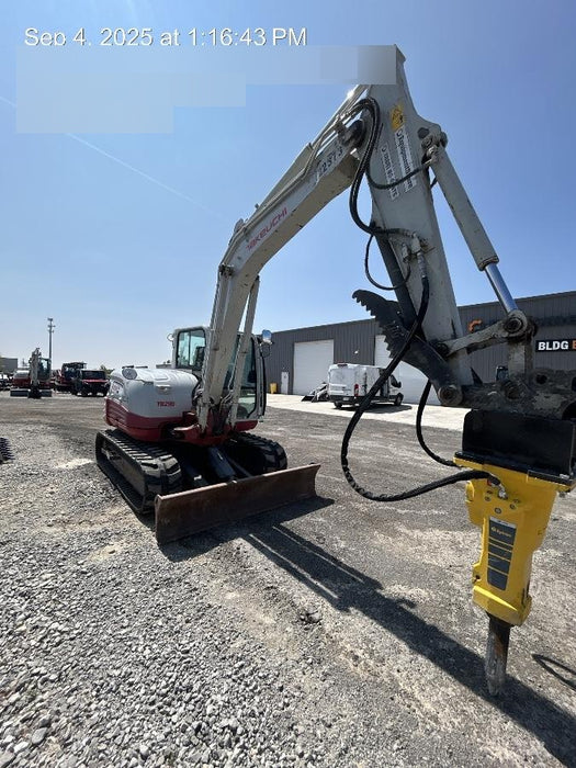 2019 Takeuchi TB290 Takeuchi TB290 Cab/Heat/AC w/Rubber Tracks, Auxiliary Hydraulics, Dozer Blade, Manual QC, 18/24/36" Buckets, Hydraulic Thumb Installed