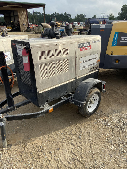 2018 Lincoln Electric Vantage 435 Lincoln Vantage 435 Welder Ready-Pak 3 w/Trailer, Fender/Light Kit, and Cable Rack