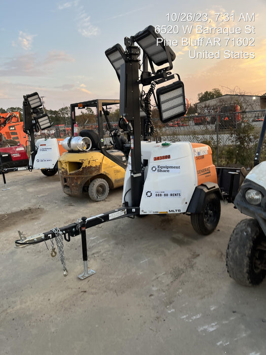 2023 Generac MLT2 Diesel, Flex Switch 120V Input, Powerzone Controller, (4) 320W LED Lights, 4kW Generator, 39.9 Gal Fuel Tank, 2" Ball, T3