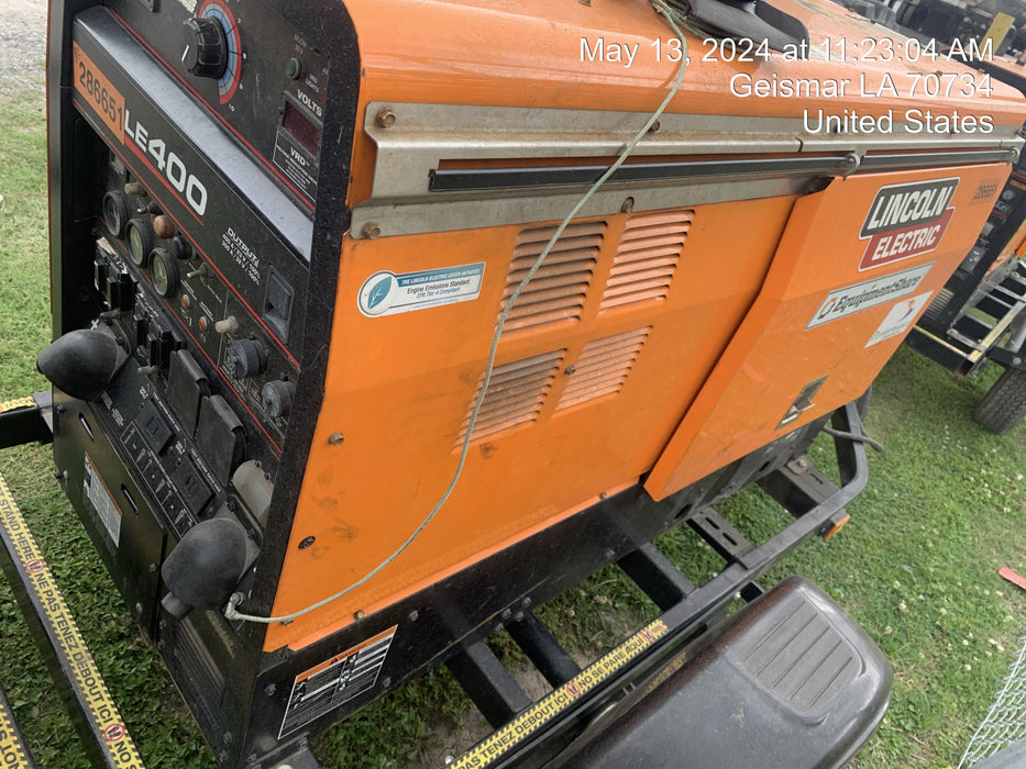 2022 Lincoln Electric LE400 Kubota V1505, Trlr, Cable Rack, Light Kit, ES Decals, T3