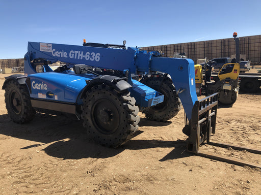 2018 Genie GTH-636 Genie GTH-636 w/Open ROPS, Solid Tires, beacon/work lights, 48" carriage/forks
