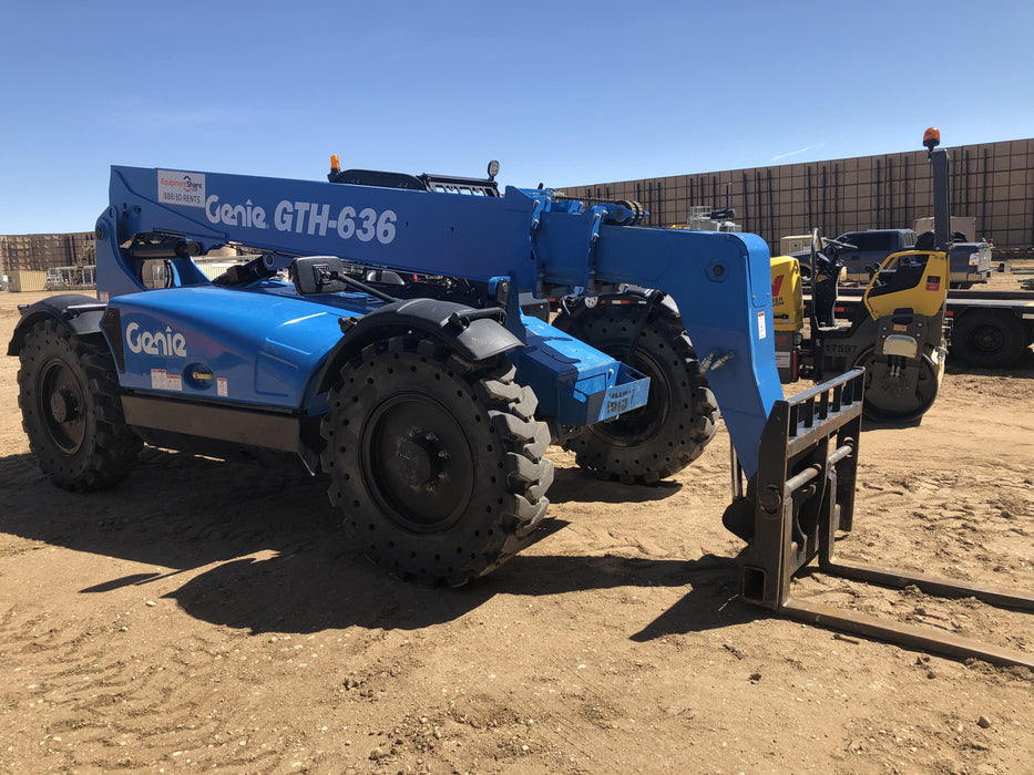 2018 Genie GTH-636 Genie GTH-636 w/Open ROPS, Solid Tires, beacon/work lights, 48" carriage/forks