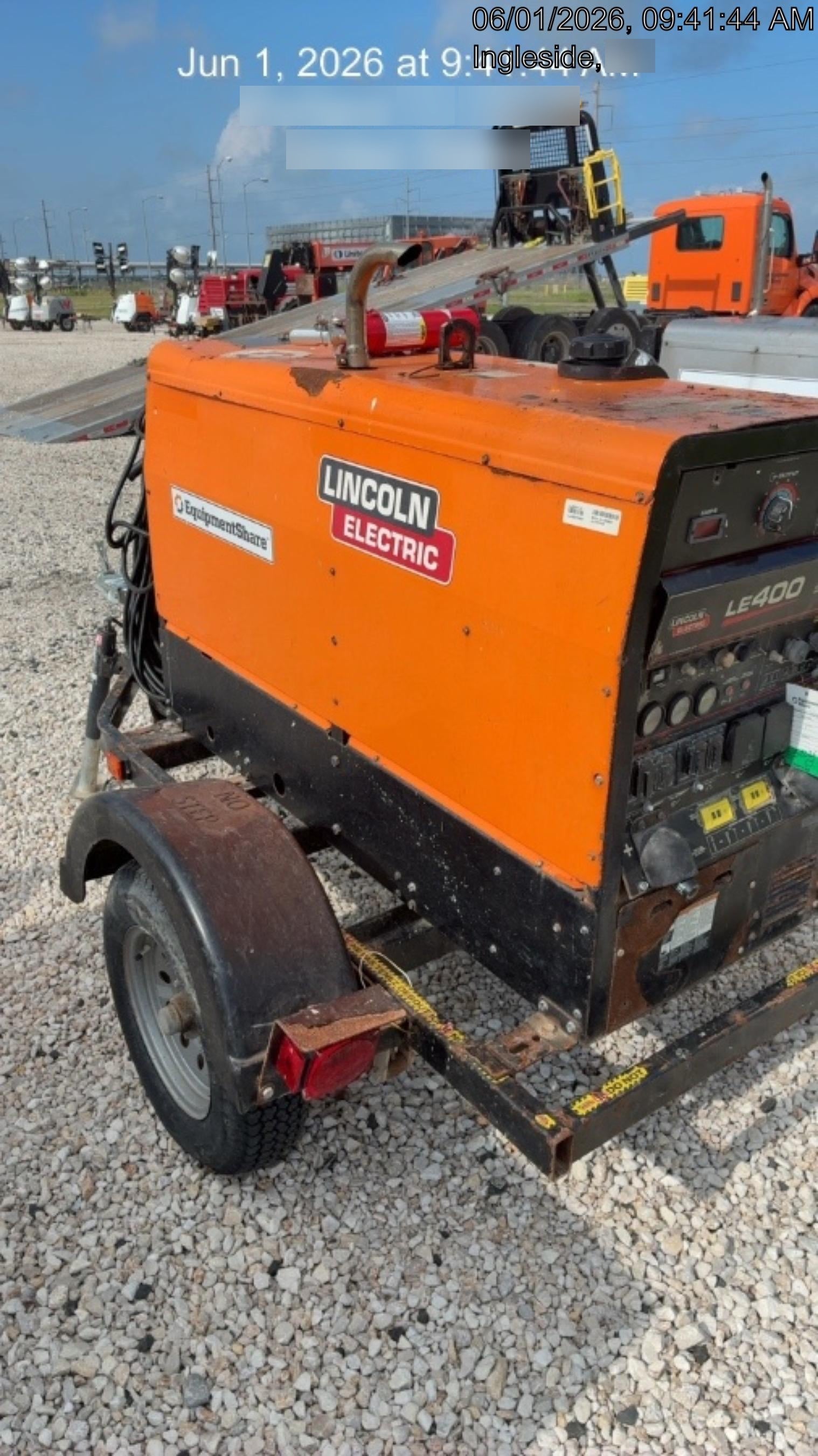 2022 Lincoln Electric LE400 Kubota V1505, Trlr, Cable Rack, Light Kit, ES Decals, T3