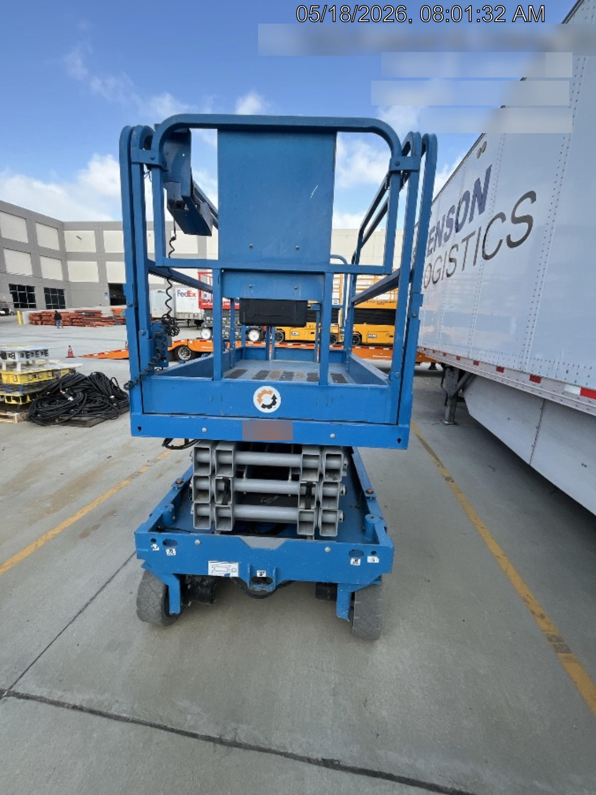 2019 Genie GS-2646 folding rails with full height swing gate