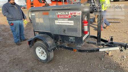 2019 Lincoln Electric Vantage 322 Ready-Pak 3, Two Wheel Trailer, Fender and Light Kit, Cable Rack