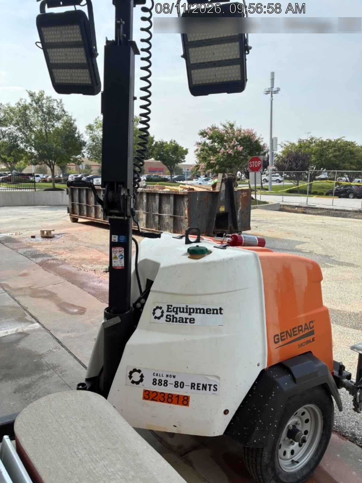 2023 Generac MLT2 Diesel, Flex Switch 120V Input, Powerzone Controller, (4) 320W LED Lights, 4kW Generator, 39.9 Gal Fuel Tank, 2" Ball, T3