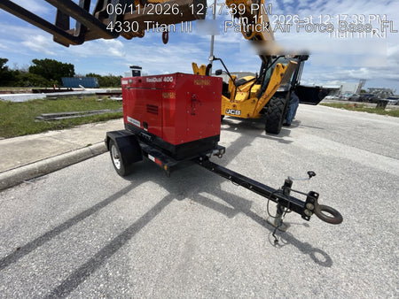 2023 Shindaiwa DGW400MDL Kubota D902 Engine, 23 HP, Dual Op Welder, Wire, Arc, Droop Stick, Tig, and CC Stick Functionality, Simulphase, 3 Phase and 1 Phase Gen Output, Single Axle NB Trlr, Slr Trckl Chrg 12V 12W, Fire Ext