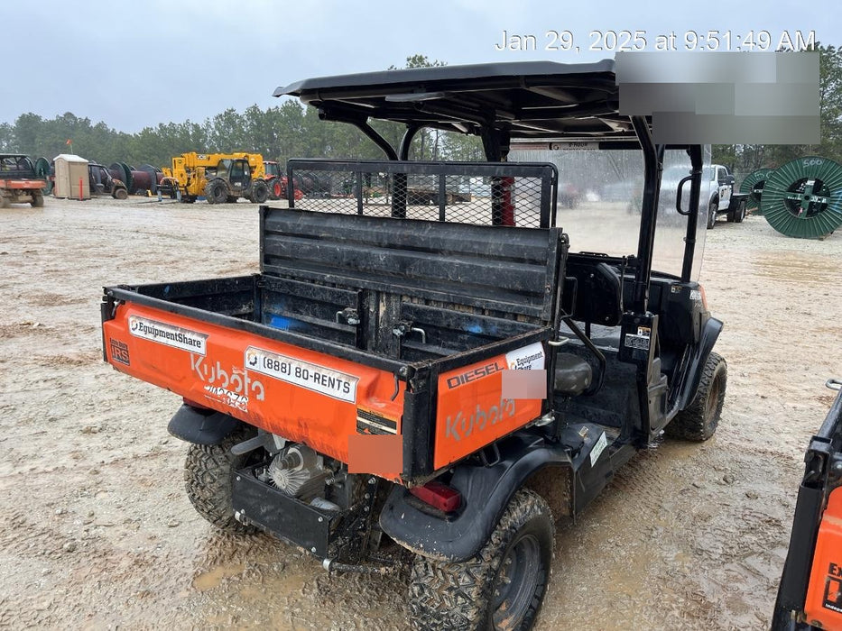2022 Kubota RTV-X1140W-H Plastic Canopy, Windshield Acrylic Clear, LED Strobe Light, Wire Harness Kit, Back up Alarm