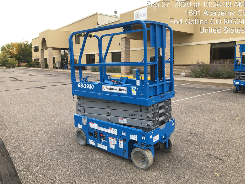 2020 Genie GS-1930 Fixed rails with chain entry gate - Pre A92.20