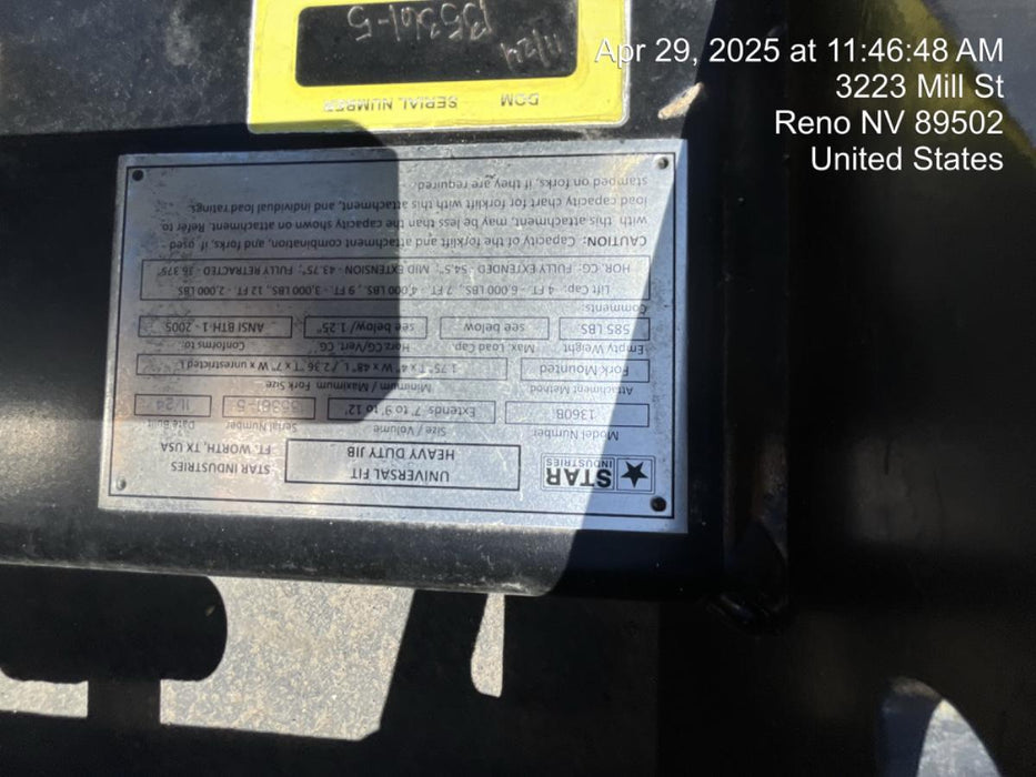 2024 STAR INDUSTRIES M1360B - Star JIB Boom